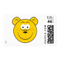 Bear Smiley Face postage by doonidesigns Bear Smiley Face postage