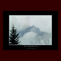 Bear Spirit Mountain Photo Art Poster posters by RavenSpiritPrints Bear Spirit Mountain Photo Art Poster posters