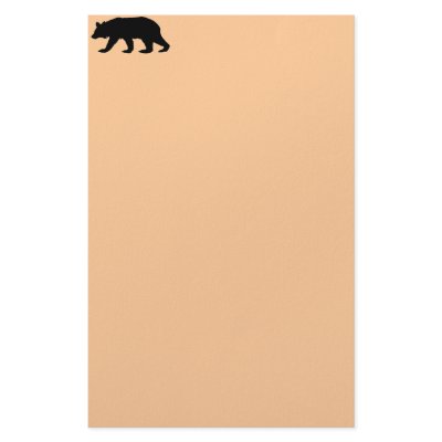 Bear Personalized Stationery by VisionsInEternity