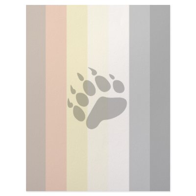 Bear Stripe - Faded Stationery Custom Letterhead by LMHBearWear