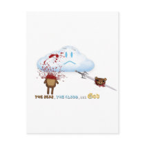 Bear, Sword, Cloud postcards
