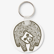 Bear Totem Keychain by Noir_et_Blanc Bear Totem Keychain