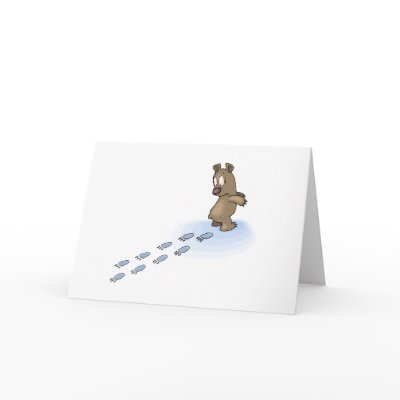 Bear Tracks Card by DrDorian