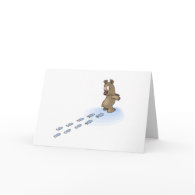 Bear Tracks card