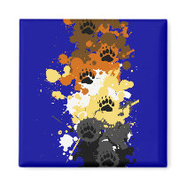 bear tracks fridge magnet