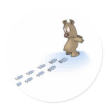 Bear Tracks Stickers