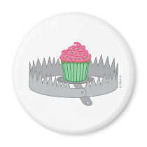 Bear Trap Cupcake magnets