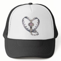 Bear Trap Heart Mesh Hats