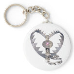Bear Trap Heart Key Chain