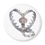 Bear Trap Heart magnets