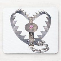 Bear Trap Heart Mousepad