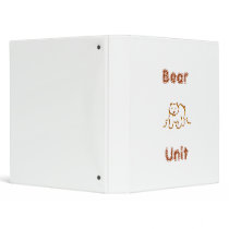 Bear Unit Study Notebook binders