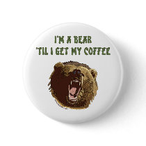 Bear Wants Coffee Buttons