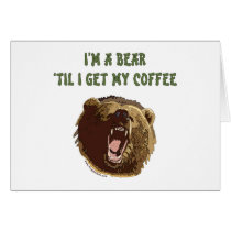 Bear Wants Coffee Card