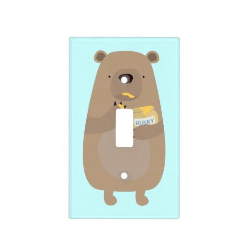 Bear with Honey jar Light Switch Plates