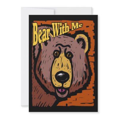 Bear With Me Invitations by figstreetstudio