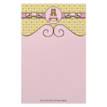 Bear With Pink Cupcake C N' S Stationery stationery