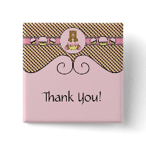 Bear With Pink Cupcake Color Swatches Button buttons