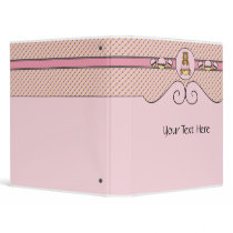Bear With Pink Cupcake Dots Binder binders