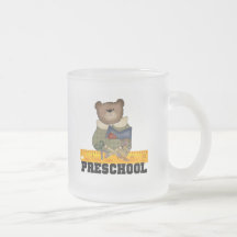 Bear with Ruler Preschool Tshirts and Gifts Coffee Mugs