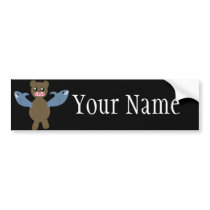 Bear With Sharks For Arms Bumper Sticker