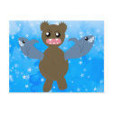 Bear With Sharks For Arms Postcard