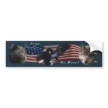 Bear, Wolf, Eagle Patriotic  Bumper Sticker
