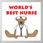 Bear World's Best Nurse T-shirts and Gifts Print