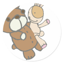 Bear Wtih Bunny Dancing Cute Set stickers by PartyPacks Bear Wtih Bunny Dancing Cute Set stickers