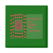 Bear-y Christmas magnets