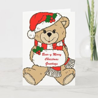 Bear-y Merry Christmas Greetings card