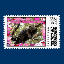 Bearcat Valentine Postage stamps