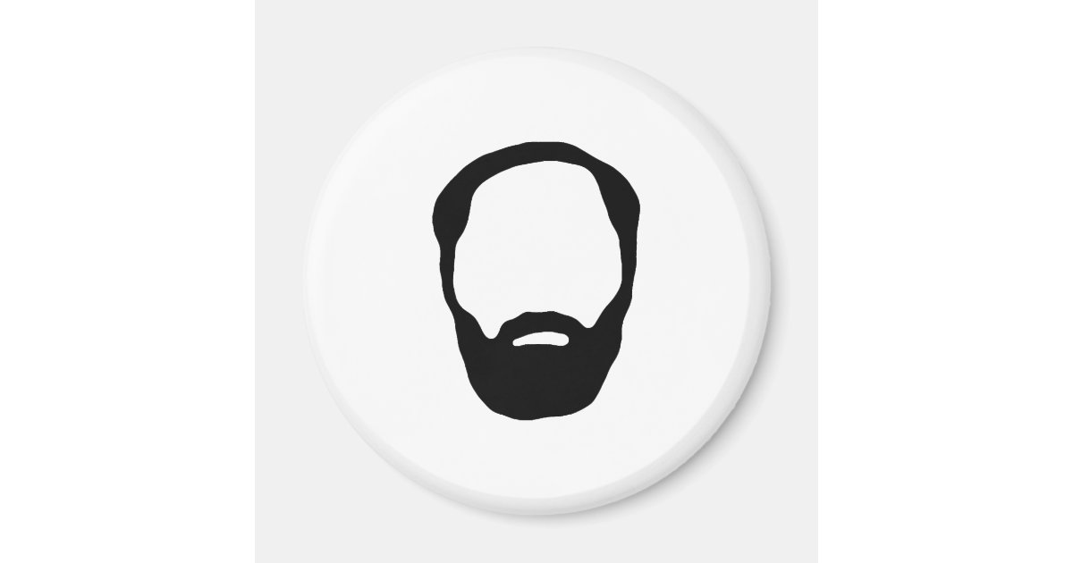 beard 2 inch round Zazzle