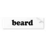 BEARD BUMPER STICKERS