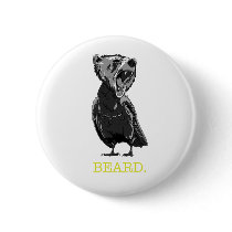 Beard (half bear - half bird) button