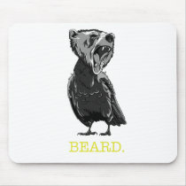Beard (half bear - half bird) mouse pads