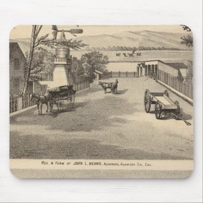 Beard res, Alvarado Salt Works Mouse Pads by davidrumsey