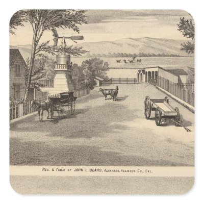 Beard res, Alvarado Salt Works Sticker by davidrumsey