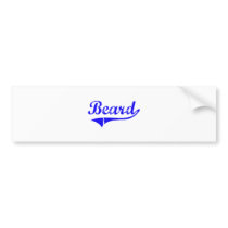 Beard Surname Classic Style Bumper Sticker