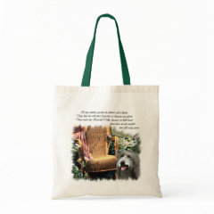 Bearded Collie Art Gifts bag