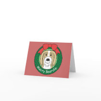Bearded Collie Christmas cards
