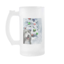 Bearded Collie Christmas Gifts mugs