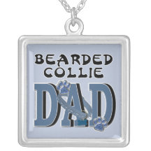 Bearded Collie DAD Necklace
