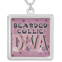 Bearded Collie DIVA Pendants