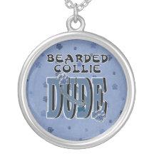 Bearded Collie DUDE Necklace
