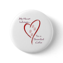 Bearded Collie Heart Belongs buttons by GreyWolfCreation Bearded Collie Heart Belongs buttons
