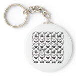 Bearded Collie in the Sheep Keychain