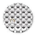 Bearded Collie in the Sheep magnets by khocker Bearded Collie in the Sheep magnets