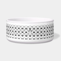 Bearded Collie in the Sheep pet bowls