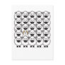 Bearded Collie in the Sheep Post Card